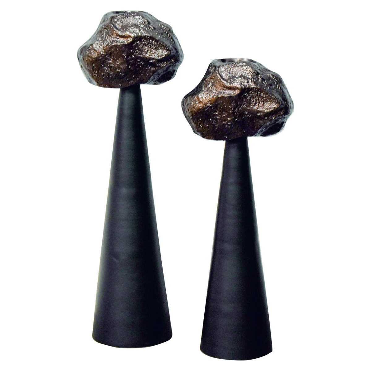 Candle holder Moira black small