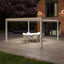 Como Pergola Aluminium Square 40x40 Frame Only - White