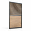 Eden Pergola Wood Effect Fixed Louvre Panel With Adjustable Blades 125x222