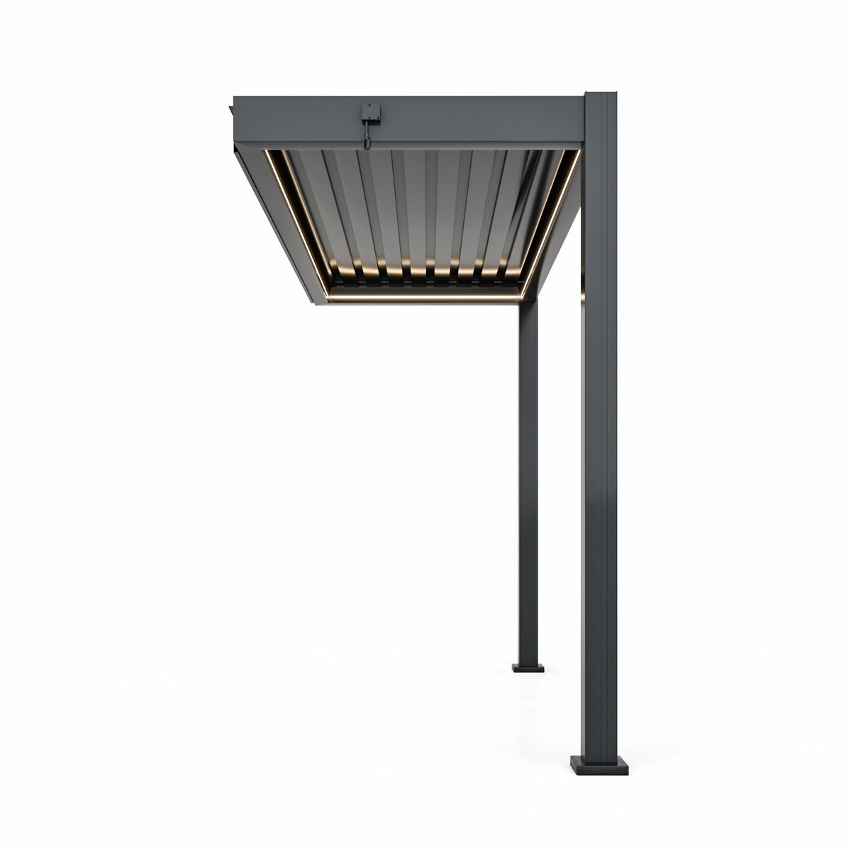 Eden Pergola Aluminium Manual Extension 3 x 1.375m - Frame Only - Grey