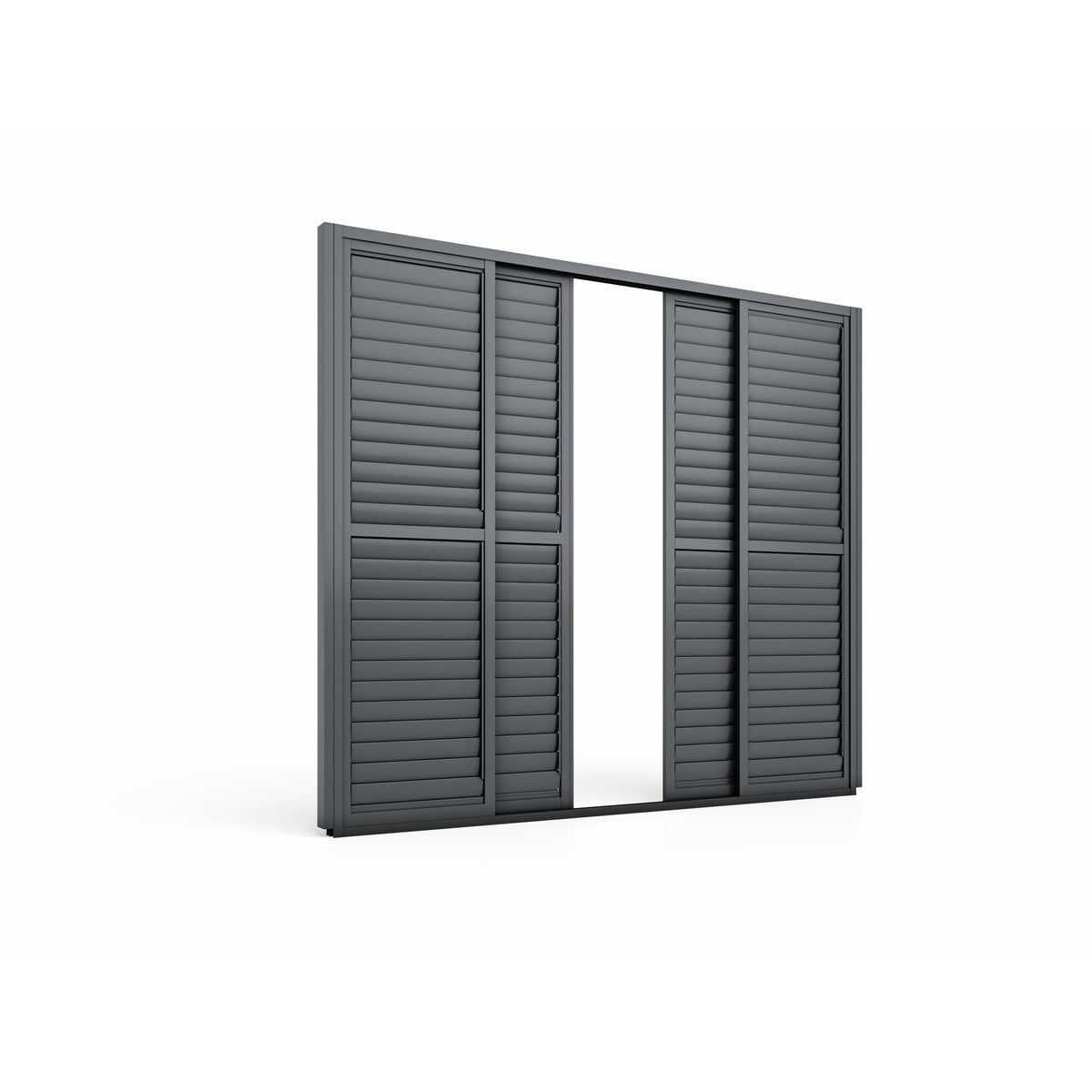 Eden Pergola Sliding Louvre Panel Door 262x222