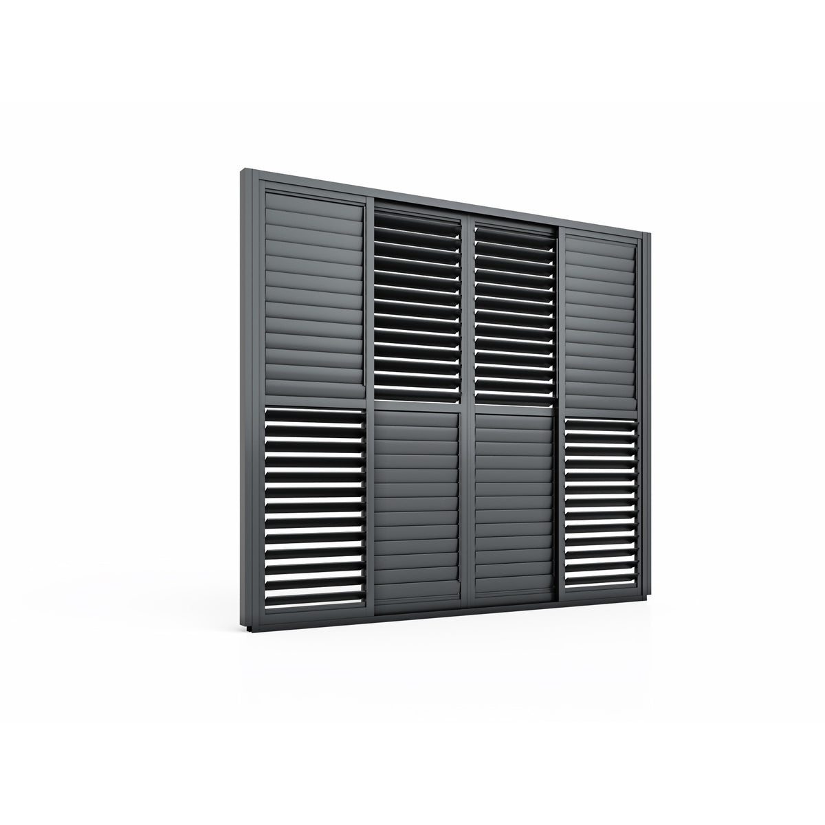 Eden Pergola Sliding Louvre Panel Door 262x222