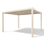 Jupiter Pergola Aluminium Rectangular 30x40 - Frame Only - Latte