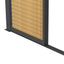 Como Pergola Sliding Louvre Doors Wood Effect 4m Side - 370x218cm