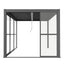 Como Pergola Sliding PC Doors Grey 3m Side - 270x218cm