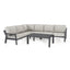 New York Corner Sofa Set / Dove Grey