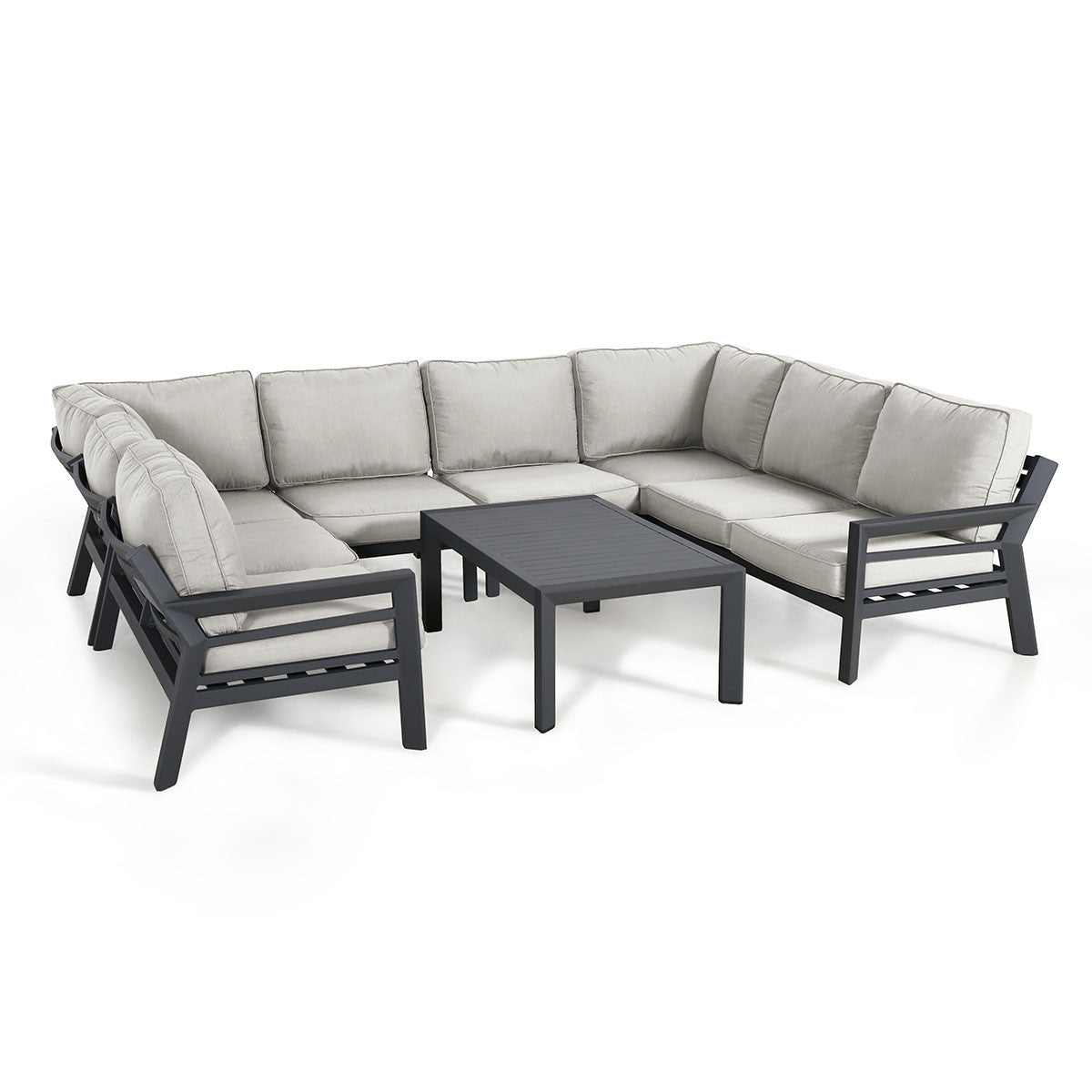 New York U-Shaped Sofa Set / Dove Grey