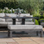 New York 3 Seat Sofa Set with Rising Table / Dove Grey
