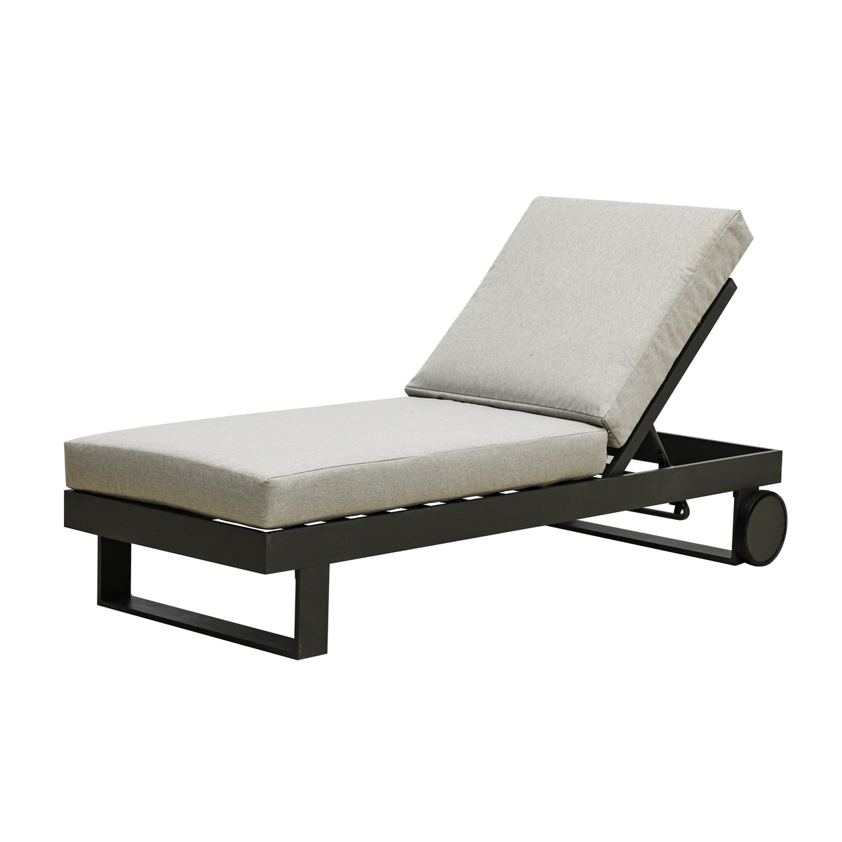 Vancouver / New York Single Sunlounger - Dove Grey