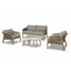 Antigua 2 Seat Sofa Set with Terrazzo Tables