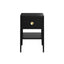 Abberley Bedside Table | One Drawer | Black