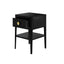 Abberley Bedside Table | One Drawer | Black