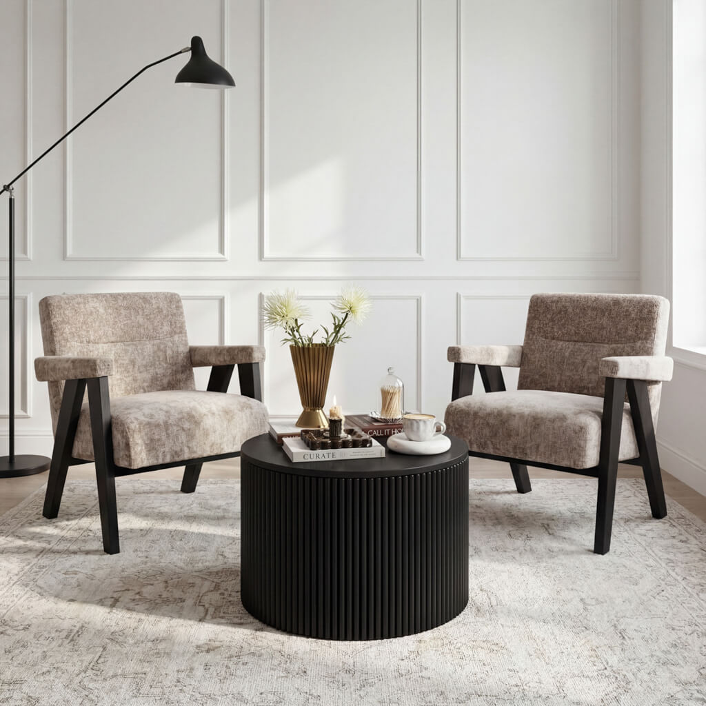 Abel Tuscan and Black Chair