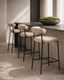 Alita Stool - Dark Marble