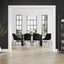 Antibes Black Dining Table 6 Carlo Black Chairs