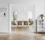 Antibes Gold Dining Table 4 Carlo Taupe Chairs with Arms