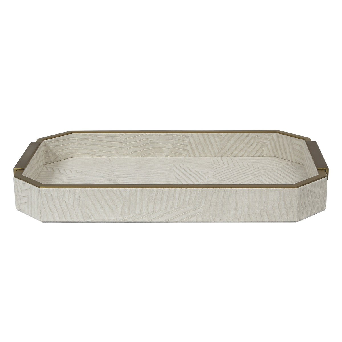 Arden Ivory Geometric Tray.