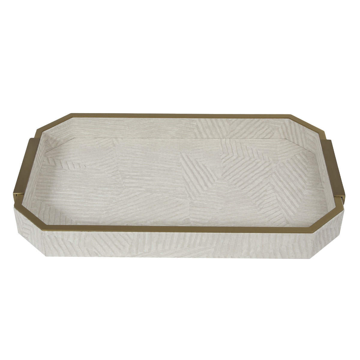 Arden Ivory Geometric Tray.