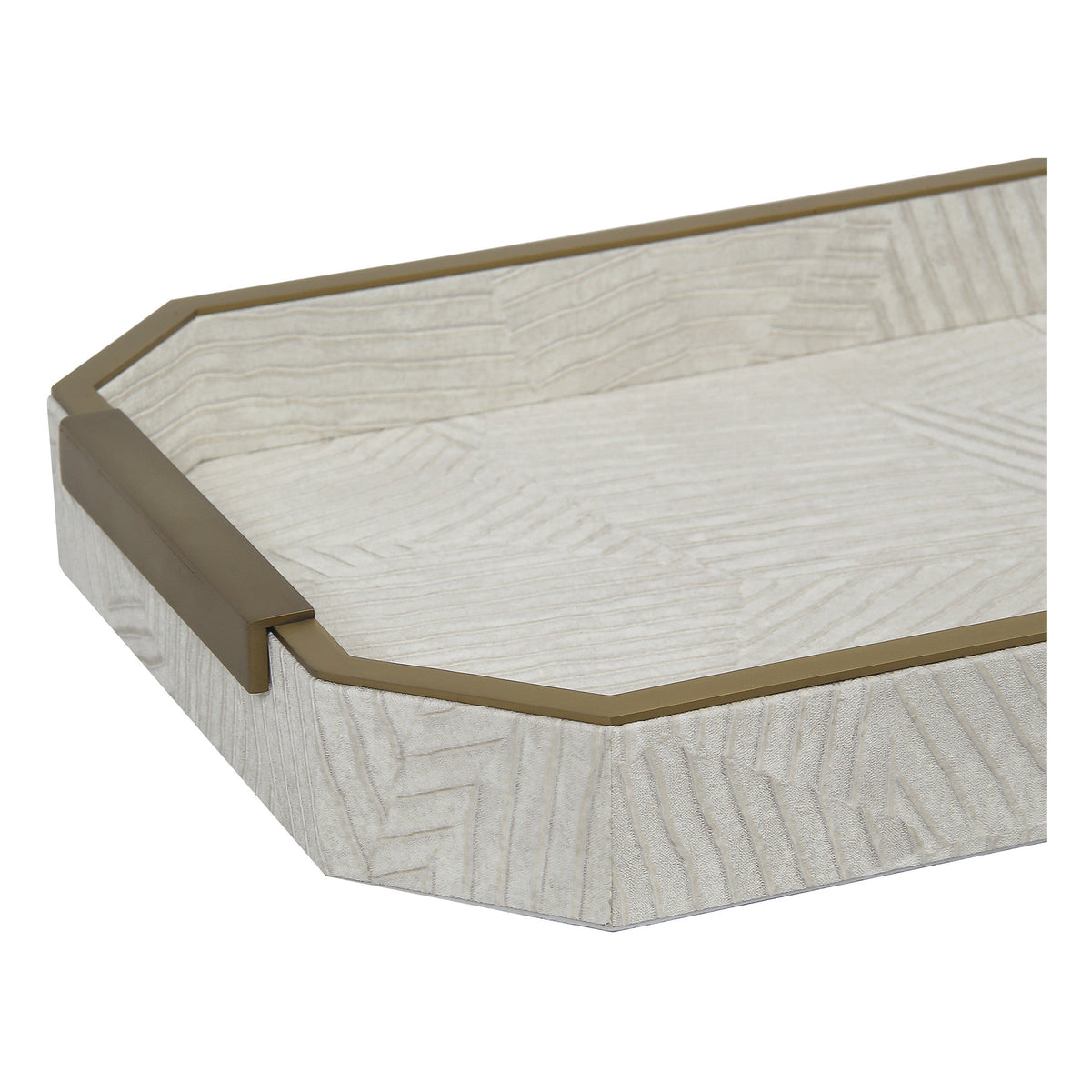 Arden Ivory Geometric Tray.