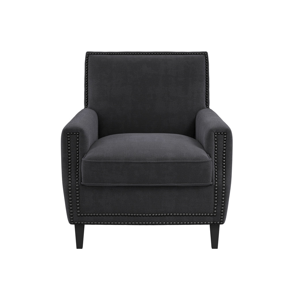 Atticus Anthracite Footstool