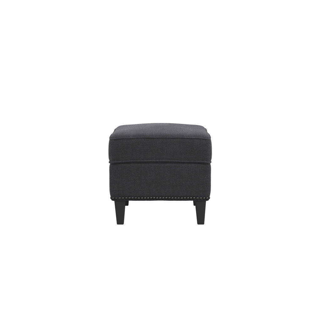 Atticus Anthracite Footstool