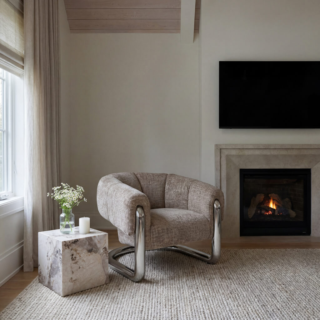 Audrey Dark Beige Chair