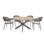 New Bali 4 Seat Round Dining Set - Sandstone