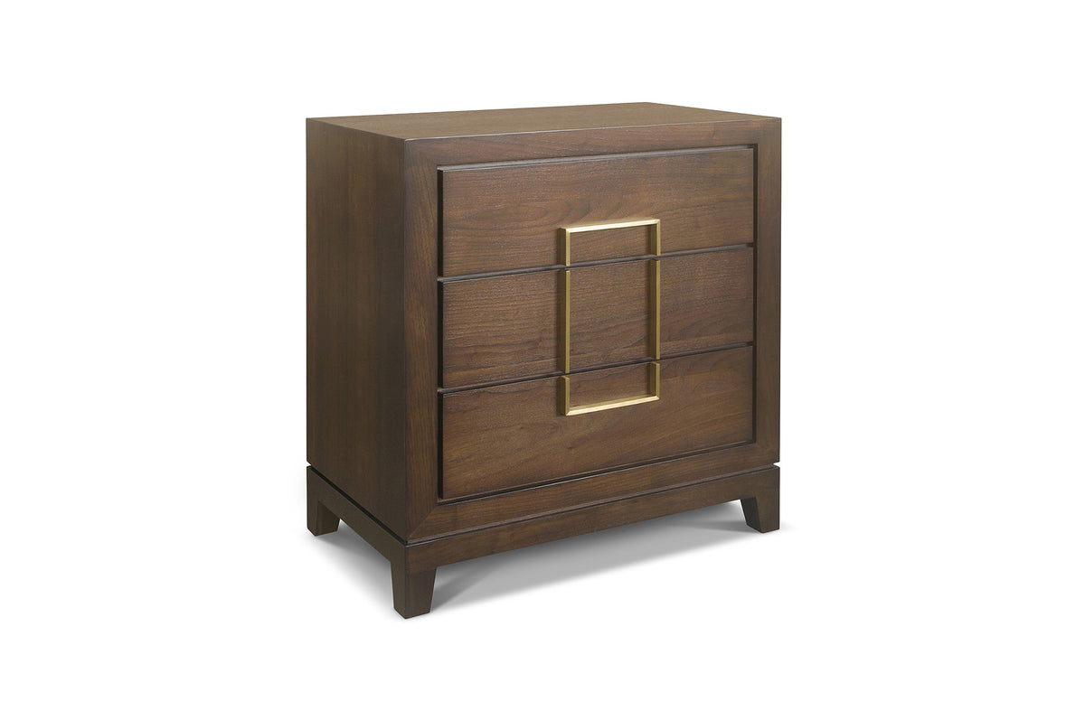 Lucca 3 Drawer Chest in Walnut