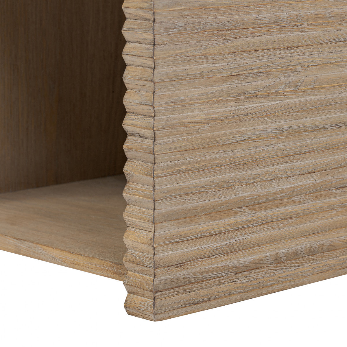 Wickham Bedside Table | One Drawer | Oak | Ribbed