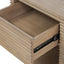 Wickham Bedside Table | One Drawer | Oak | Ribbed