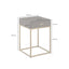 Hampton Bedside Table | One Drawer | Brown
