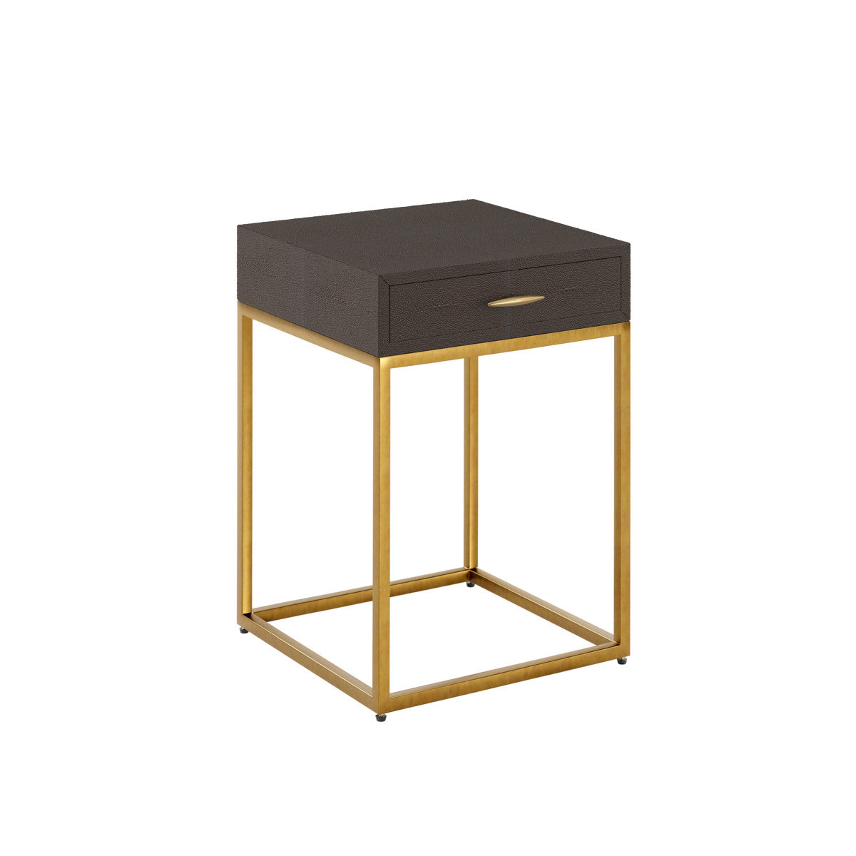 Hampton Bedside Table | One Drawer | Brown