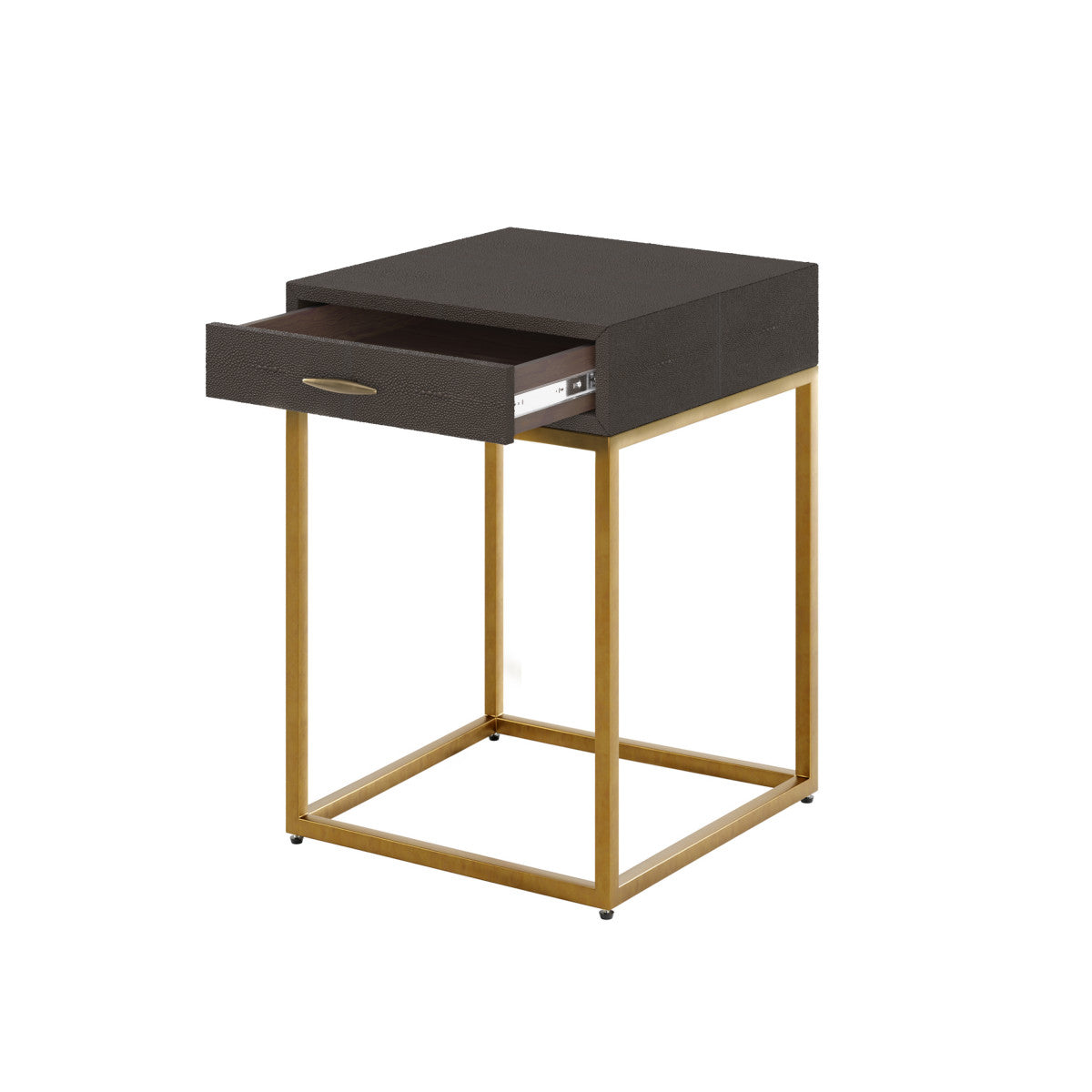 Hampton Bedside Table | One Drawer | Brown