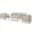 Burford 3 Seat Sofa Set - With SeasonSure Cushions - Almond