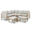 Burford Small Corner Dining Set With Rising Table - with SeasonSure Cushions - Almond