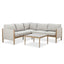 Burford Small Corner Sofa Set - With SeasonSure Cushions - Almond