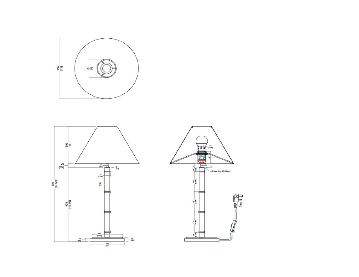Lamp | Bamboo Gesso