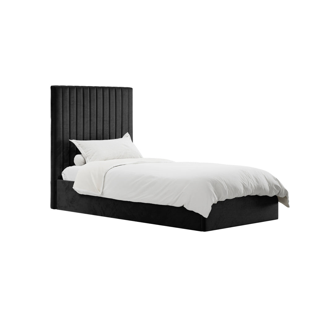 Berlin Black Tall Single Bed