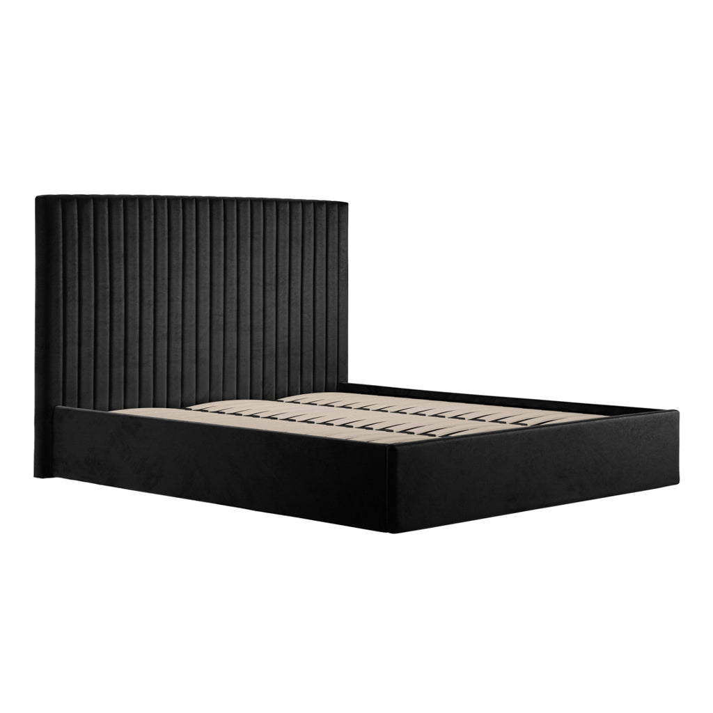 Berlin Black Tall Super King Bed