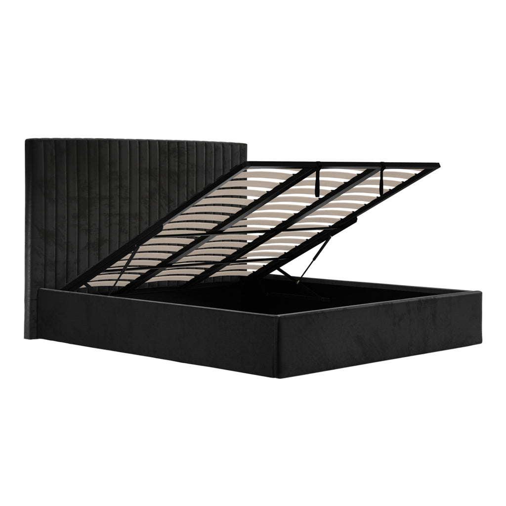Berlin Black Tall Super King Bed