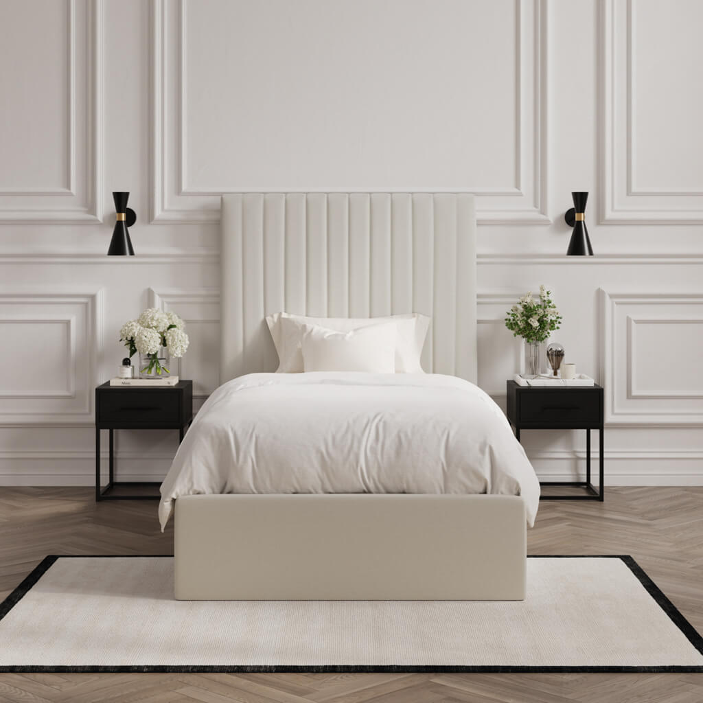 Berlin Milk Tall Single Bed