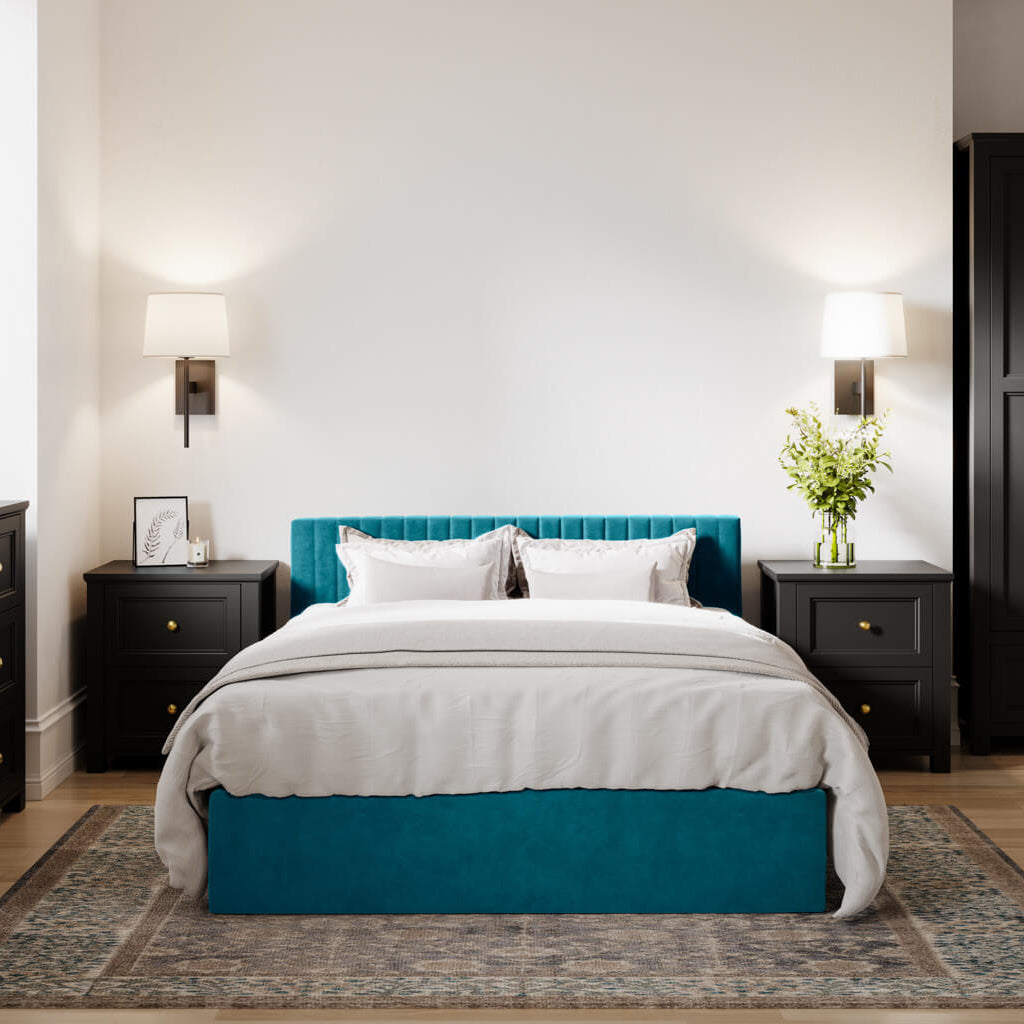 Berlin Teal Double Bed