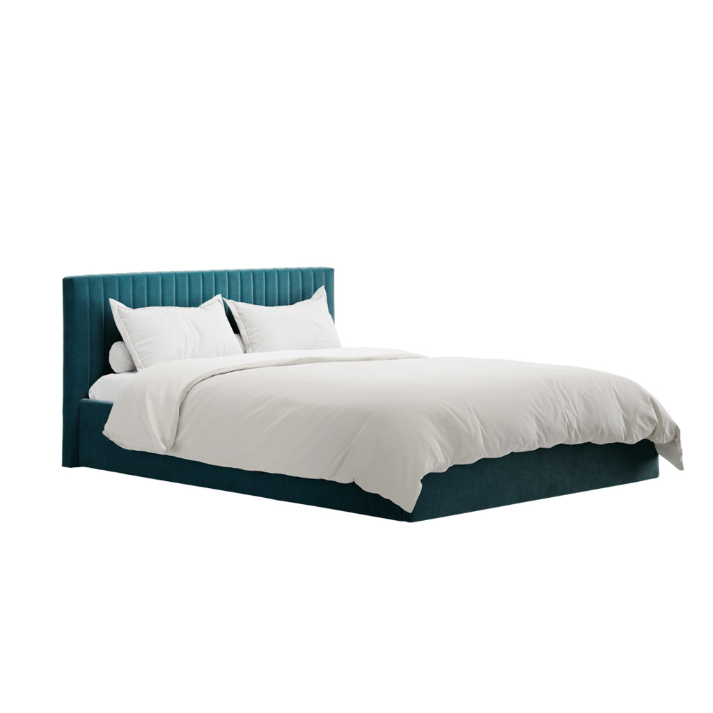 Berlin Teal King Bed