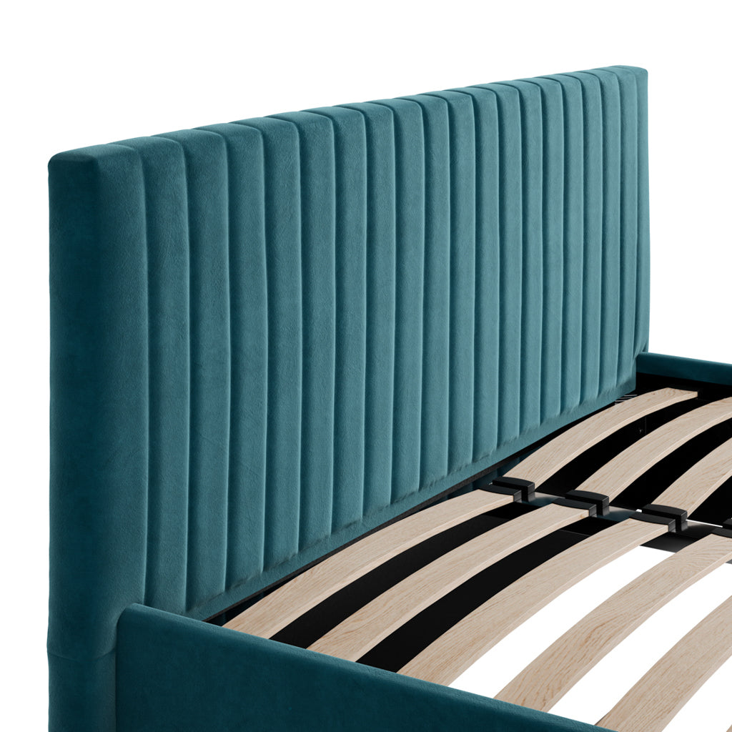Berlin Teal King Bed