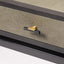 Bertie Console 2 Drawer Shagreen Leather
