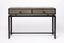 Bertie Console 2 Drawer Shagreen Leather