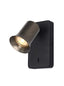 Broadway 1lt Spotlight Matt Black with Bronze Sleeve