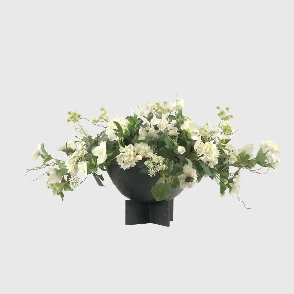 Bronze Brutalist Flower Bowl