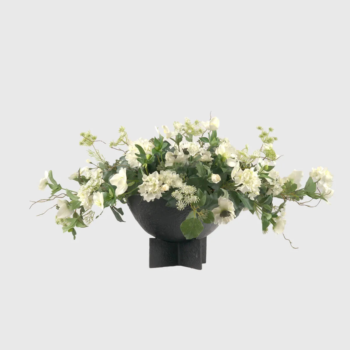 Bronze Brutalist Flower Bowl