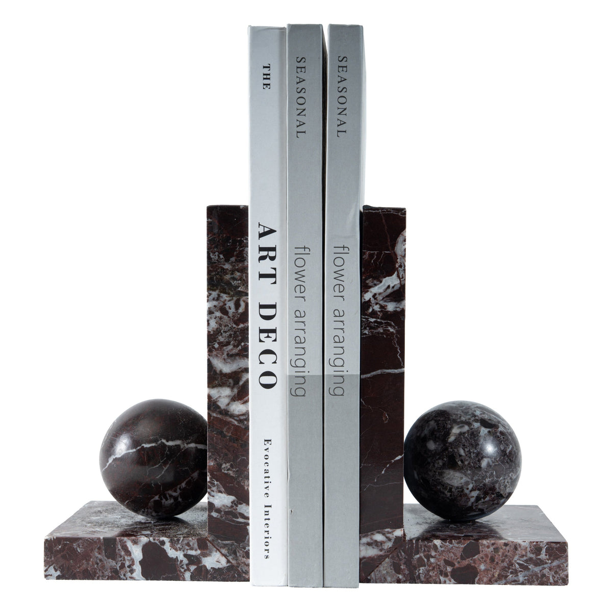 Burgundy Orb Bookend.